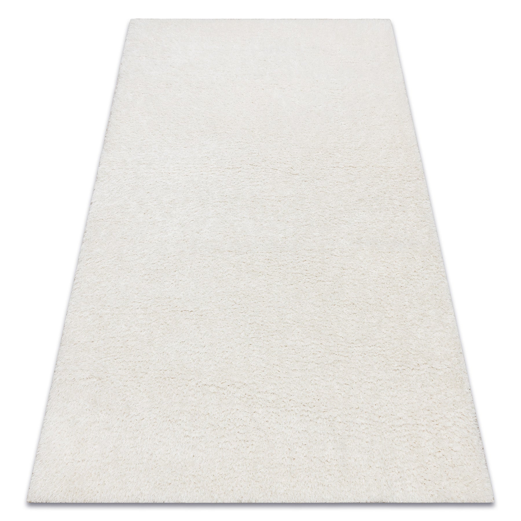 Alfombra buenos 7001 shaggy liso, de un solo color blanco 140x190 cm