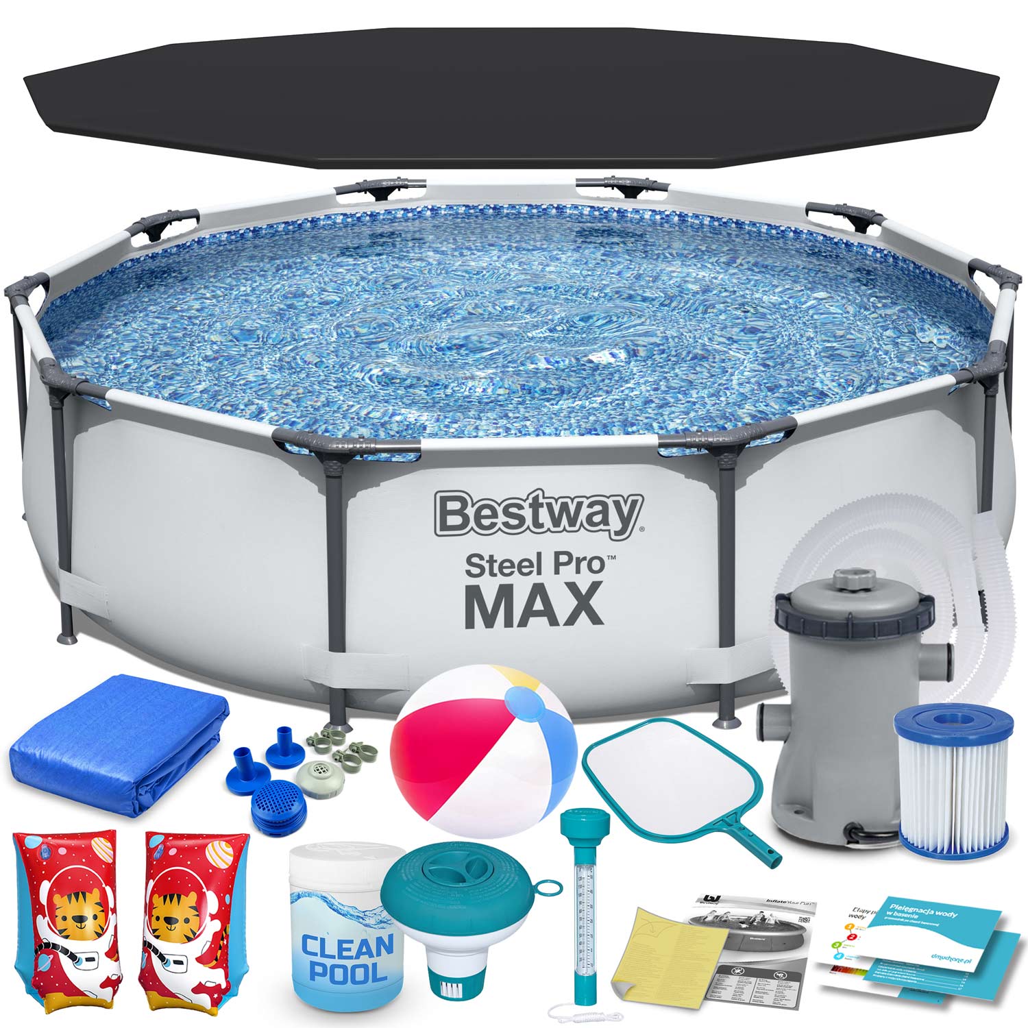 Basen ogrodowy, okrągły Bestway 56408-15W1 305x76cm