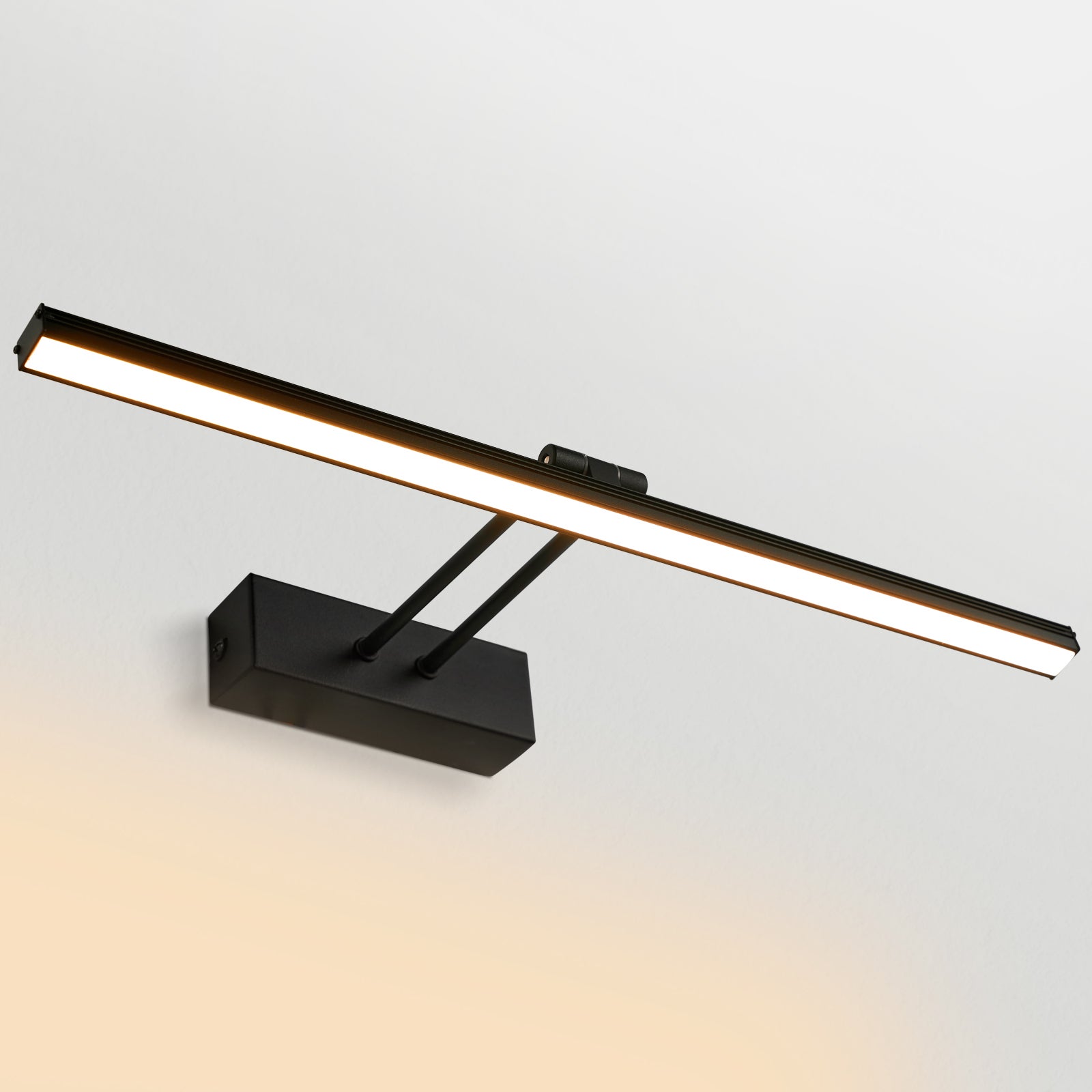 Applique Murale LED Pour Miroir De Salle De Bain - Éclairage Linéaire Noir, 40/60/80 Cm, 3000K/6000K - 10