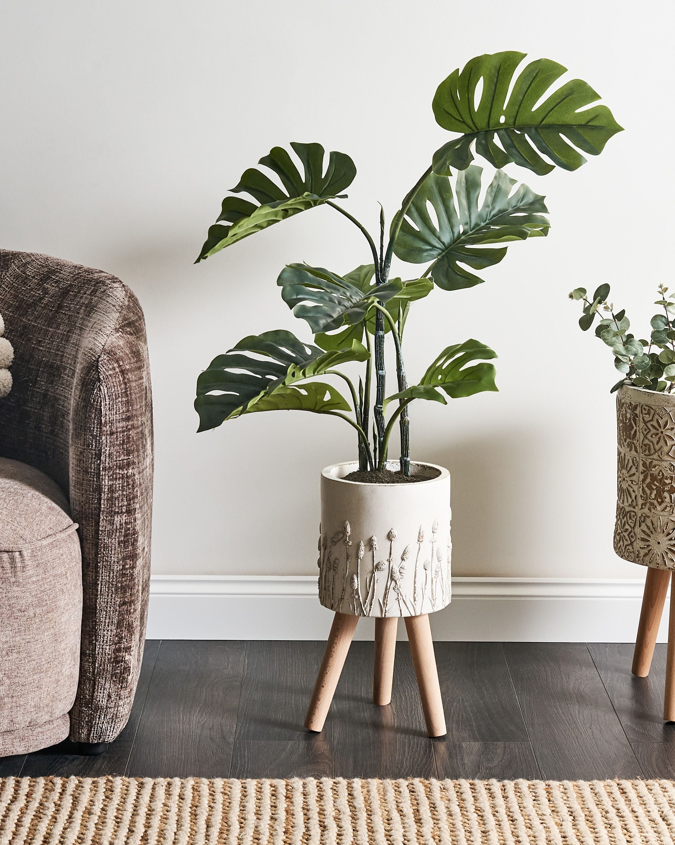 Suport ghiveci de plante JANINA 24 cm Alb-murdar | Leroy Merlin