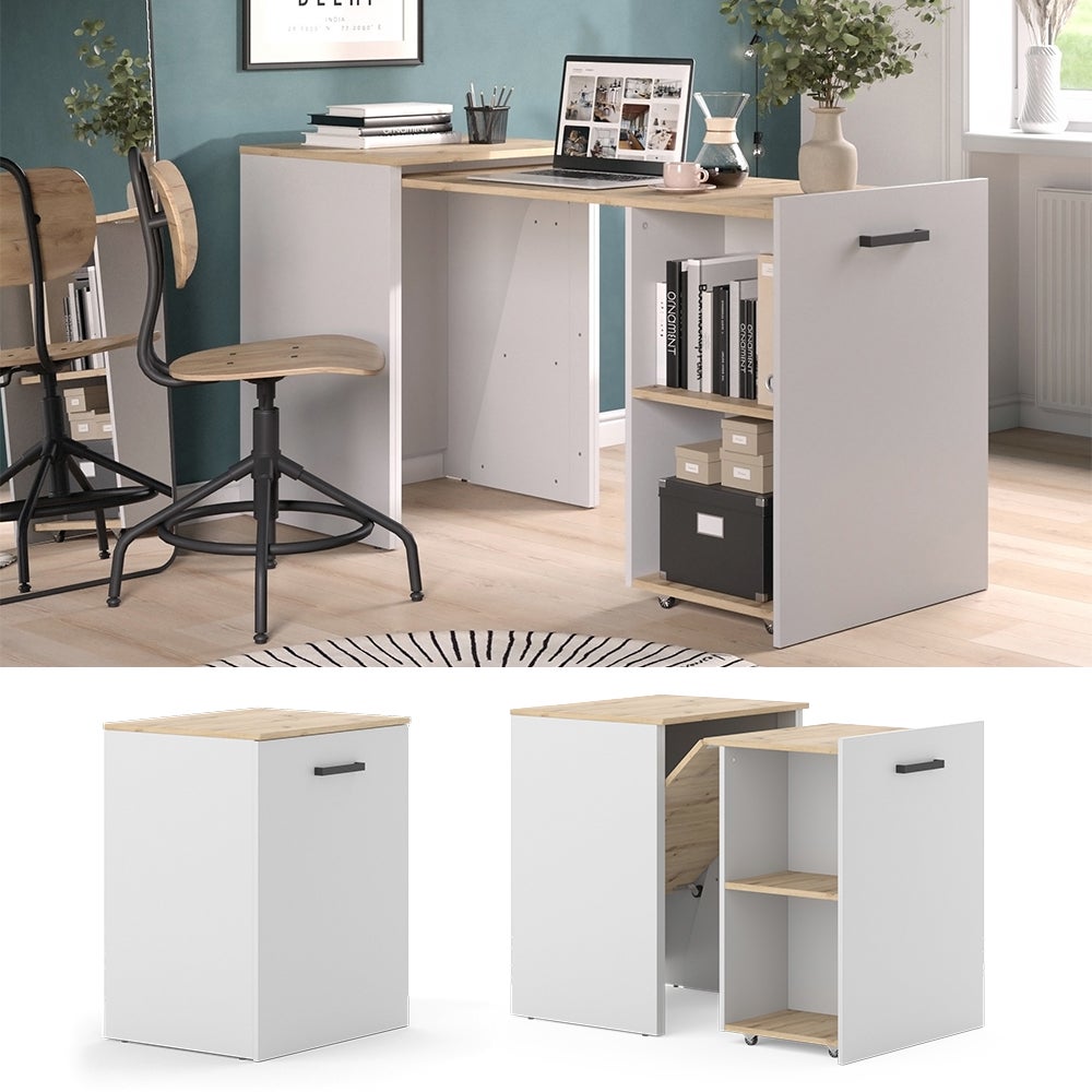 Eettafel Adam Grijs/Artisan 60 x 50.4 cm Uitschuifbaar Vicco