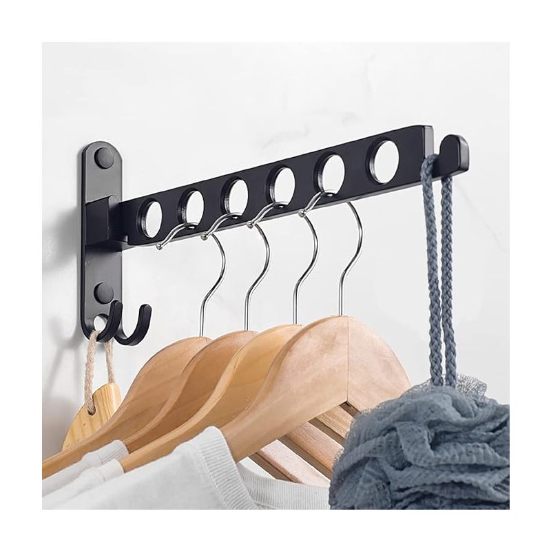 Wieszak ścienny składany pod kątem 90° – do łazienki i na balkon