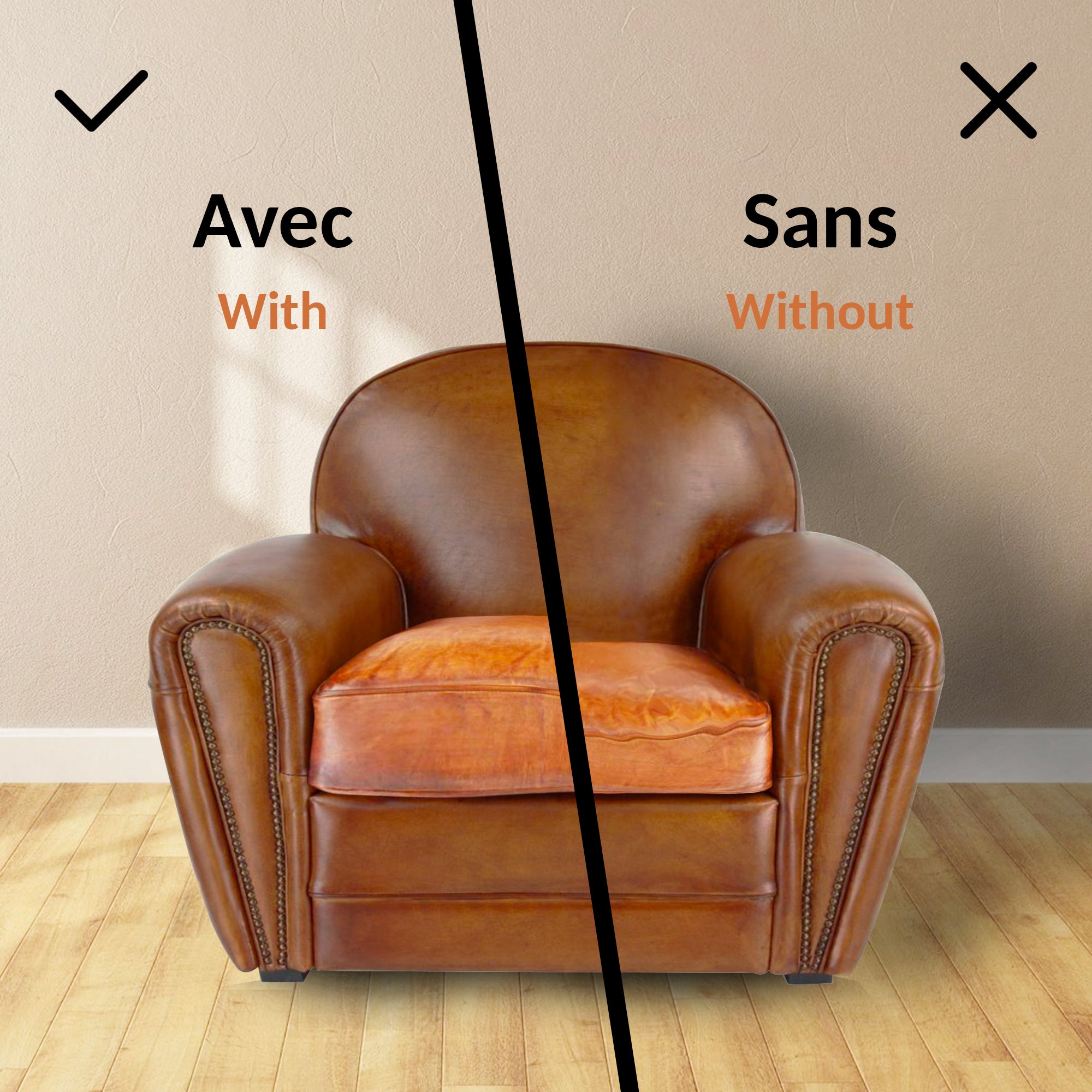 Base di rinforzo per divano a 1 posto o per letto a materasso, tavole di supporto per poltrone in fibra di legno, 55 x 48 cm, doghe marroni - 5