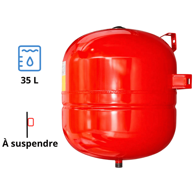 Vase d'expansion chauffage 35 L mural Fluidheat