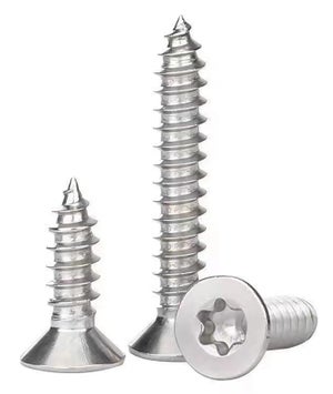 100pz Viti Per Legno Testa Svasata Piana - ? Mm.5x70 Ferro Ottonato Fe - Foto 3