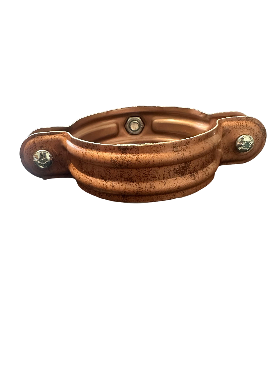 COLLIERS PINCES POUR FIXATION DE TUYAUX DE DESCENTE CUIVRE ANTIQUE ALUMINIUM Ø80 - 2