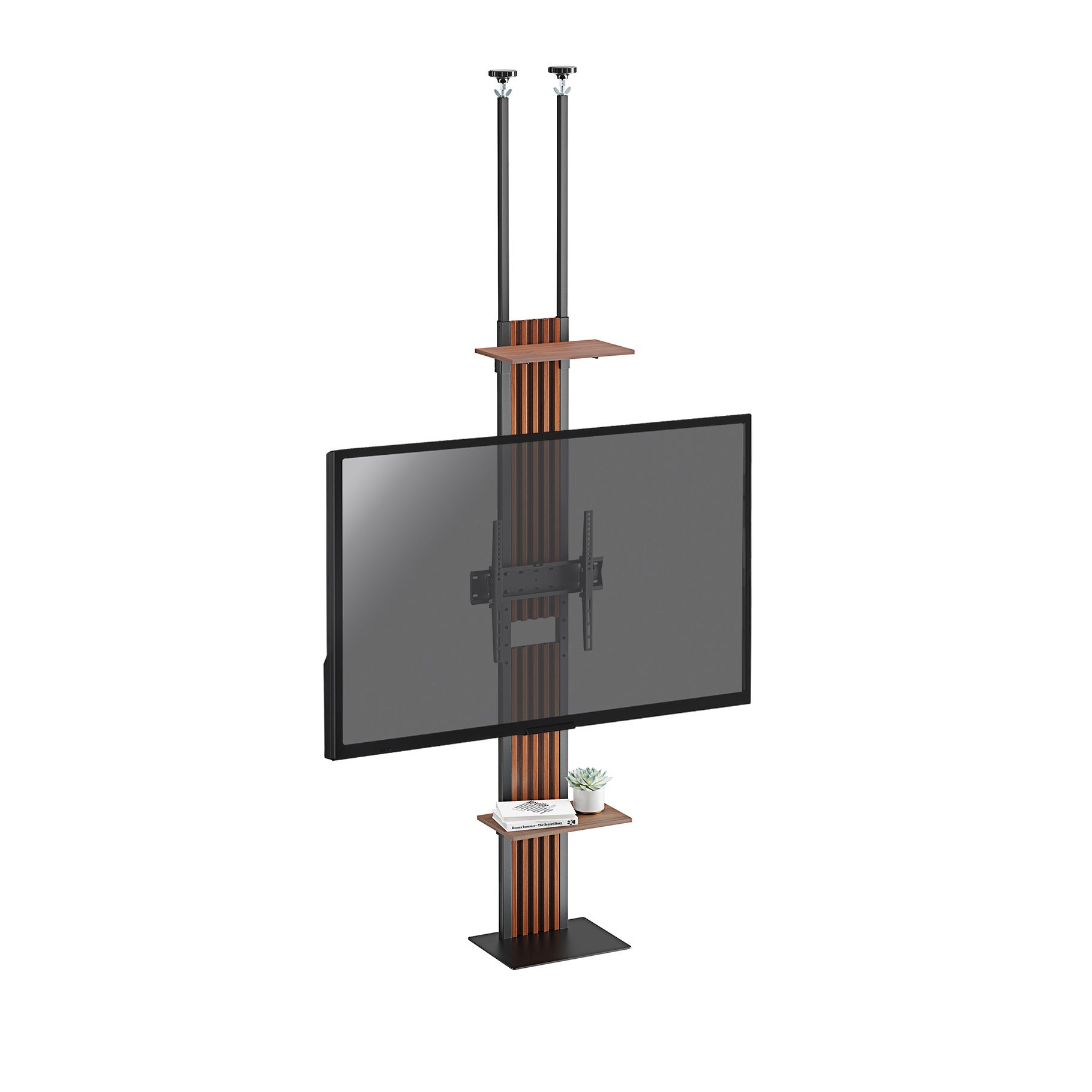 Kimex International Soporte De Suelo A Techo Para Pantallas 32-65, Altura Ajustable 200-260 Cm , Leroy Merlin