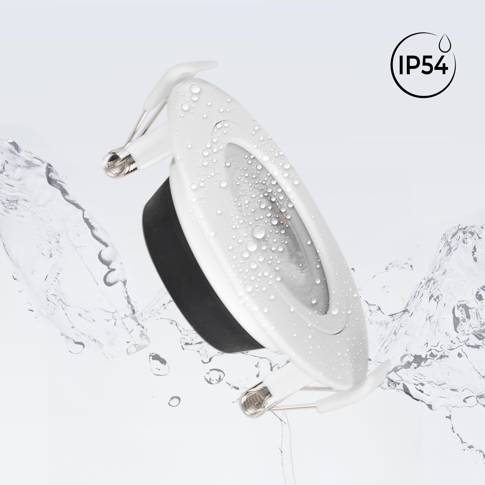 Spot LED encastrable extérieur - 7W - CCT - 630lm - Découpe Ø70mm - IP54 - 7