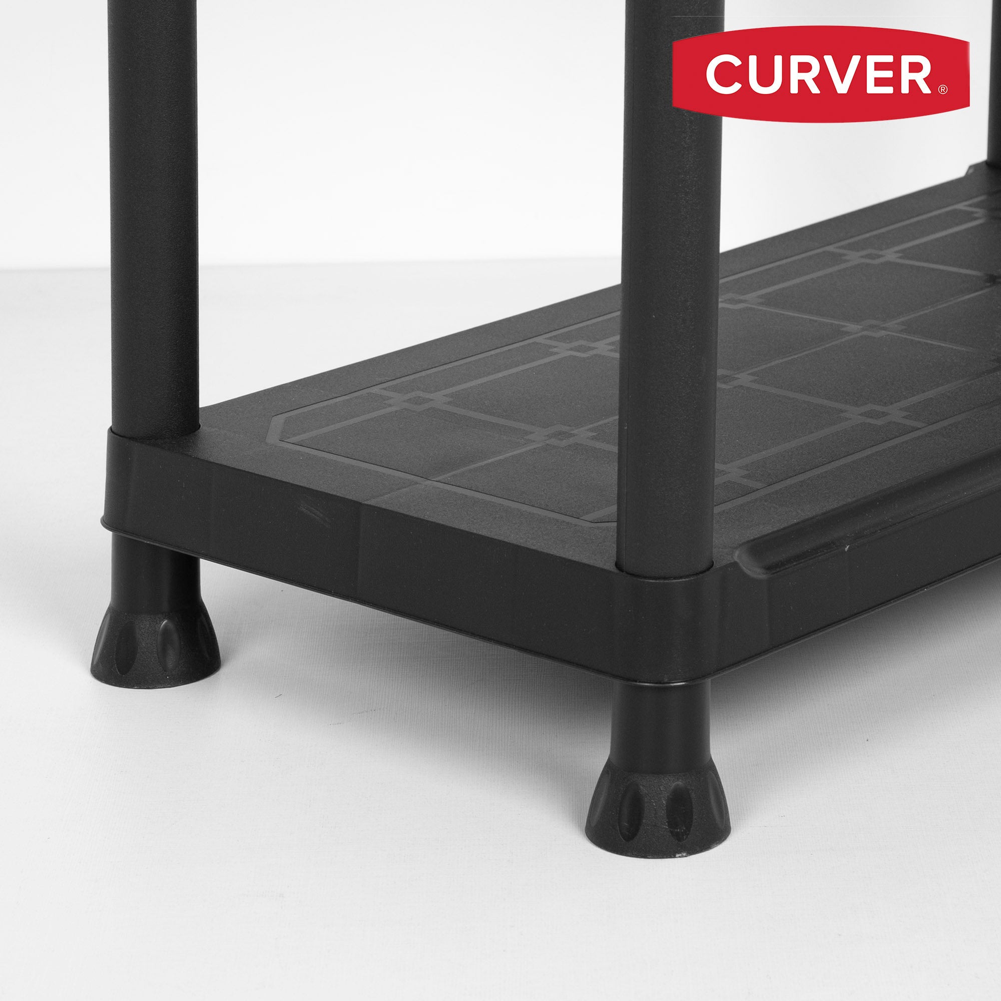 Curver Pack 2 prateleiras de plástico resistente 5 prateleiras 75x32x176 cm - 8