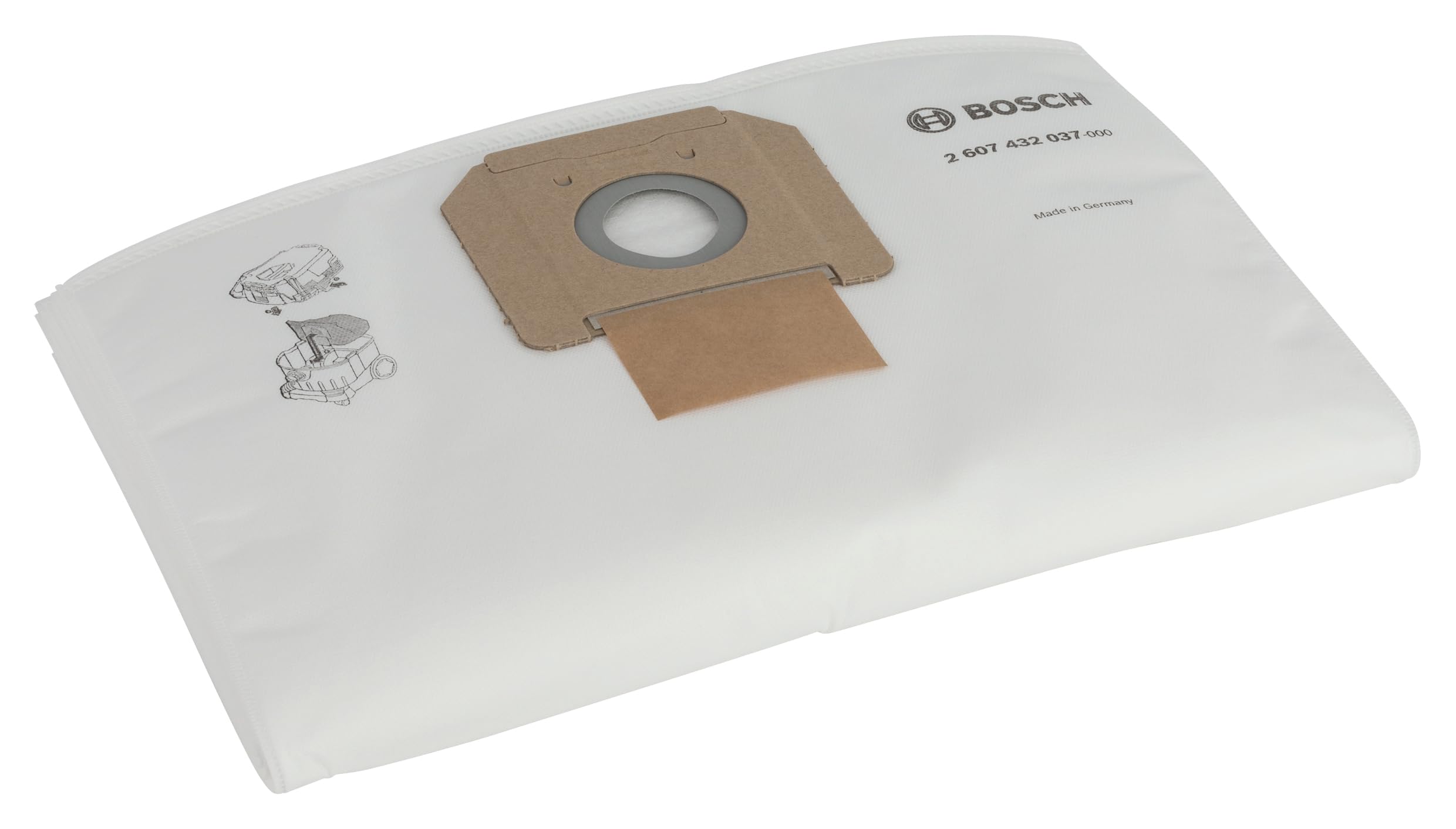 Lot de 5 Sacs tissu non tissé pour GAS35 BOSCH 2607432037 - 6