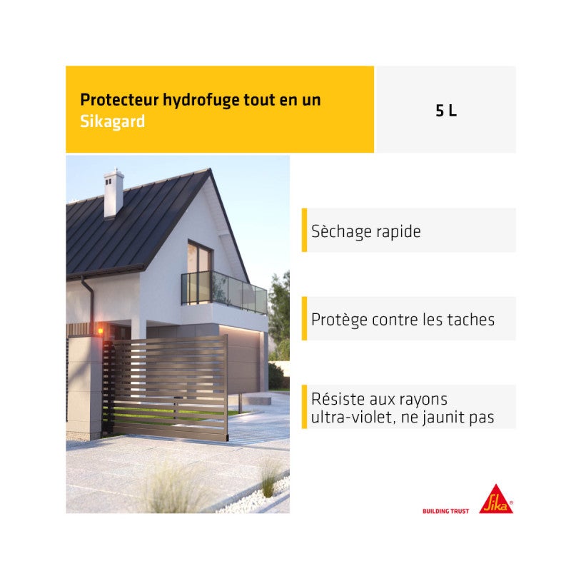 Protection hydrofuge SIKA - Sikagard-240 Protecteur Tout en 1 - 5L - 3