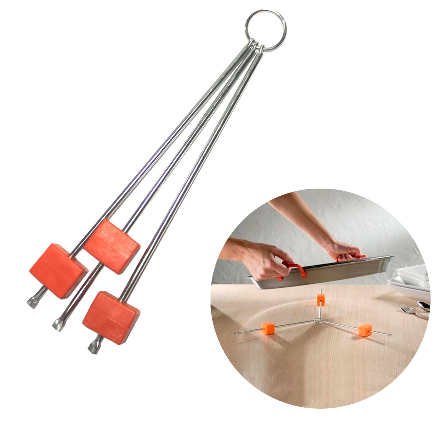 Salvamanteles regulable para paelleros / sartenes / ollas ø 10 / 70 cm.
