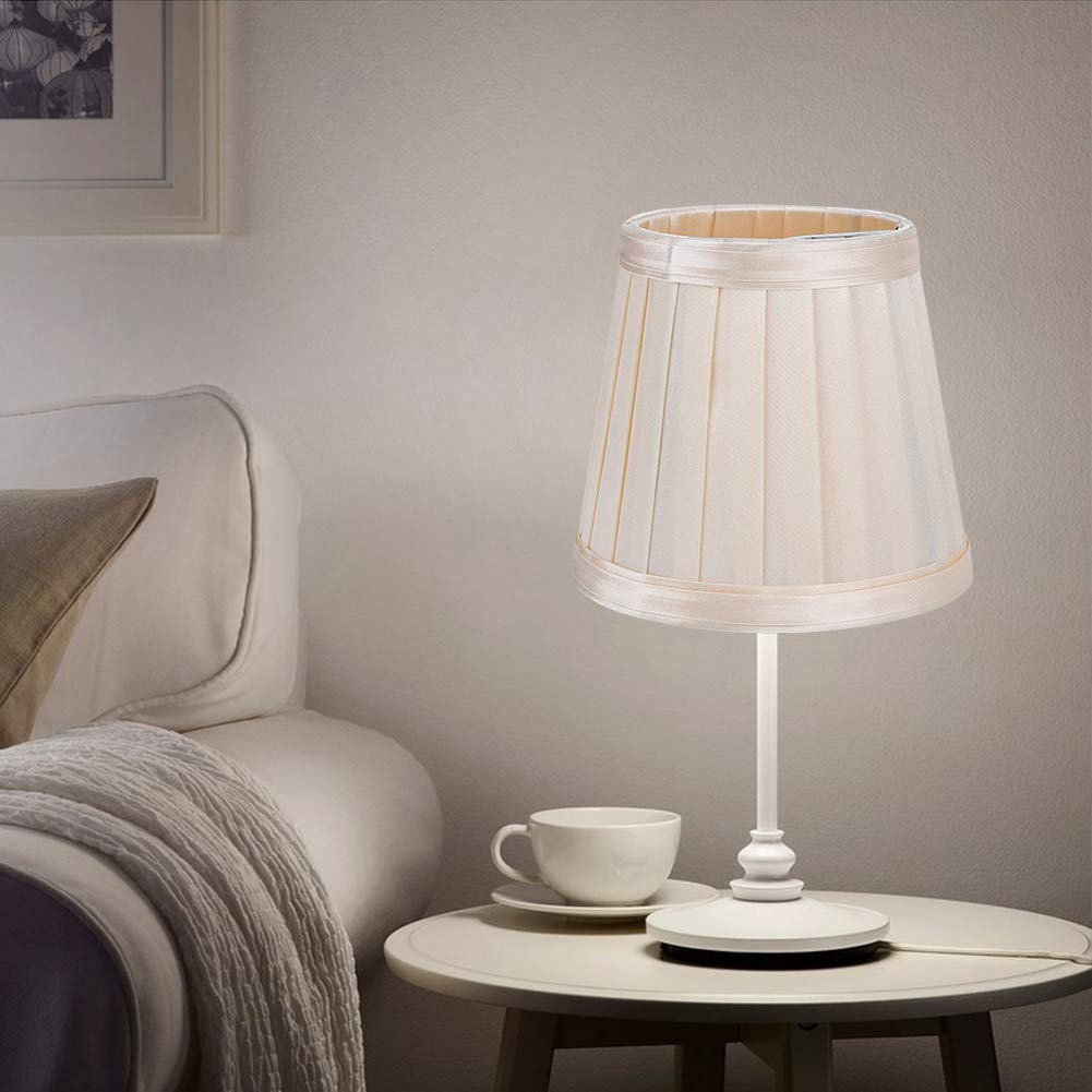 3 Pezzi Paralume Moderno Stile Europeo Clip su E14 Paralume Lampadario Piccolo Paralume Lampada da Tavolo Coprilampada Paralume Moderno per Lampada da Parete Soggiorno Camera da Letto