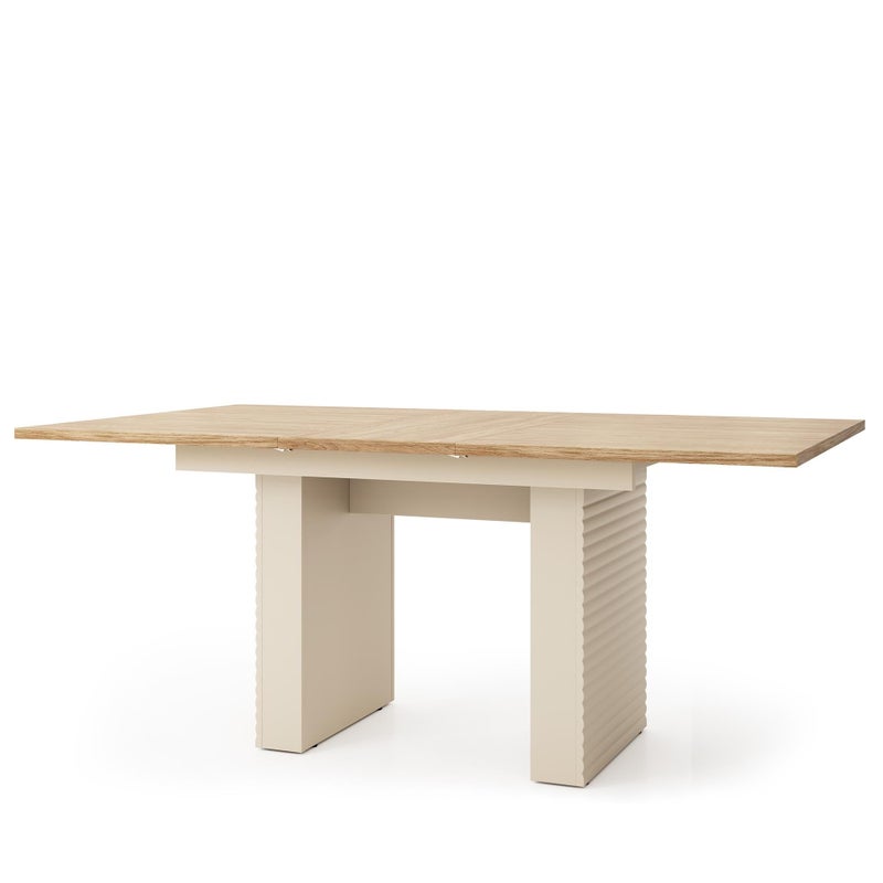 Elegancki Stół Rozkładany LATILO Kaszmir i Dąb Olejowany – Idealny do Jadalni i Salonu