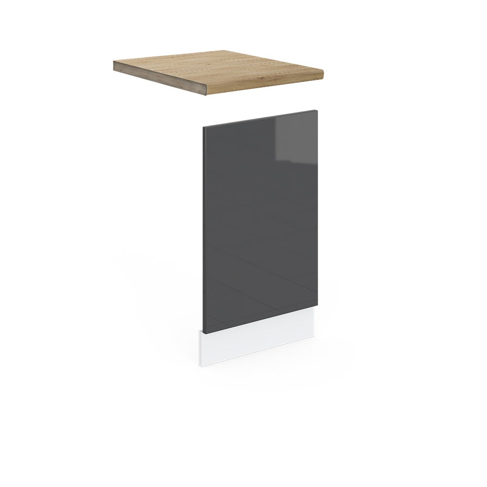 Vicco Panel przedni R-Line, Antracyt wysoki połysk, 45 cm , BP Dąb