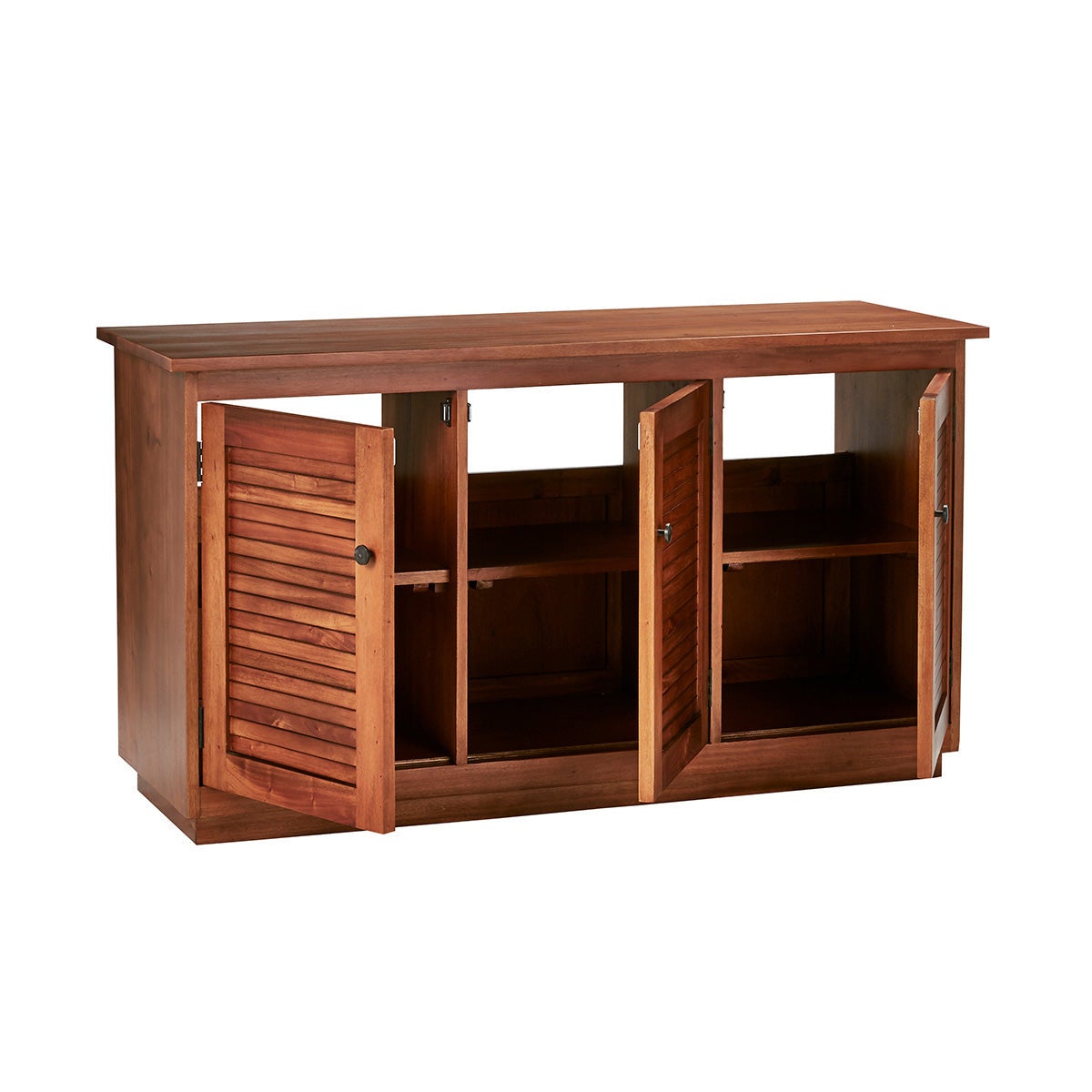 Meuble sous vasque en acajou massif 140 cm NEWPORT - 3