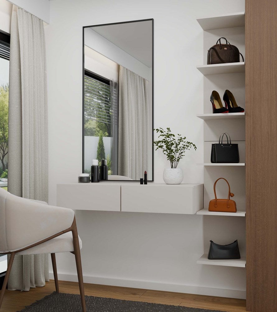 Coiffeuse sans miroir en MDF Beige H. 20 x l. 110 x P. 40 cm - 5
