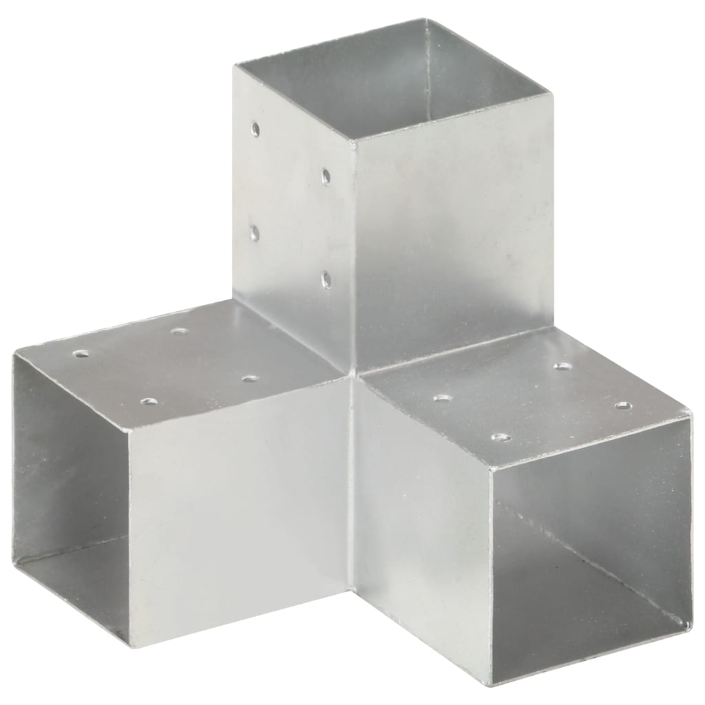 Łącznik do słupków w kształcie Y, galwanizowany metal, 91x91 mm vidaXL
