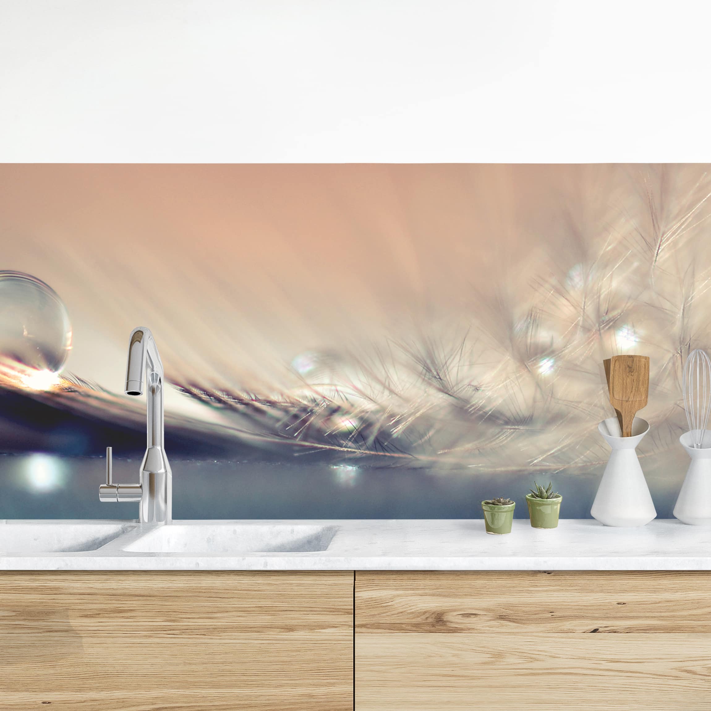 Salpicadero cocina adhesivo - story of a waterdrop 175 x 50 cm