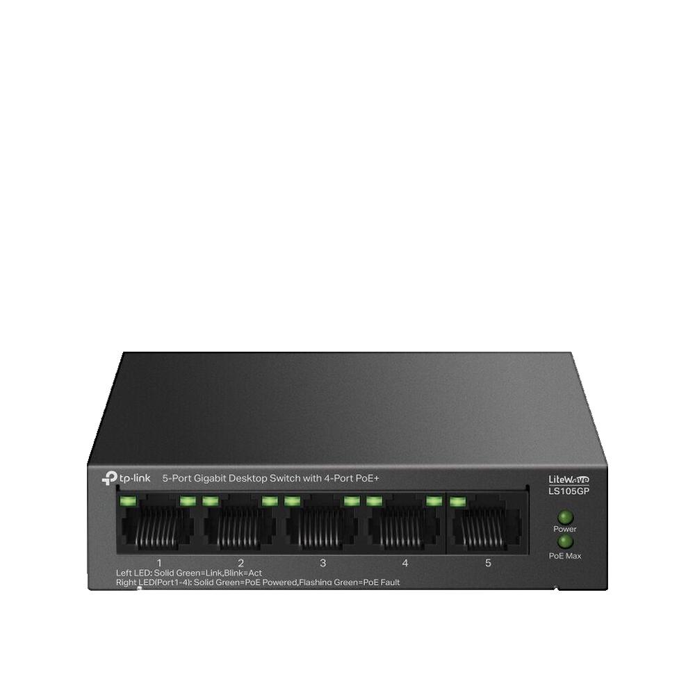 5-PORT GIGABIT DESKTOP SWITCH WITH 4-PORT POE+ | Leroy Merlin