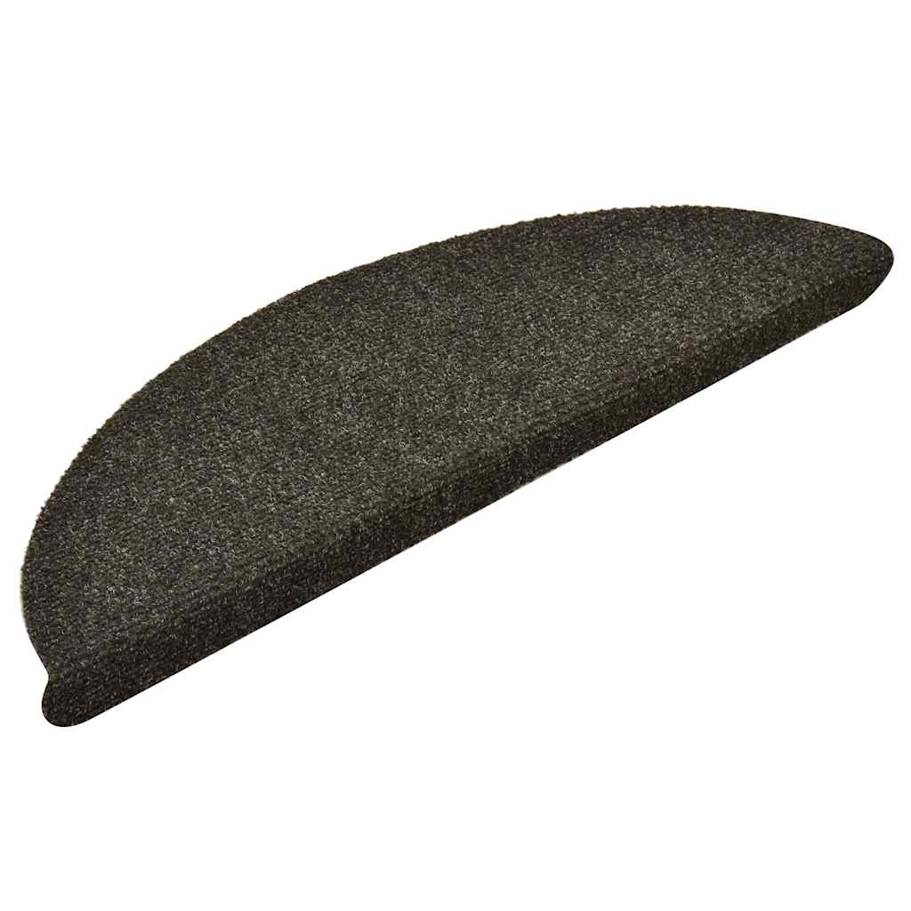 Tapis d'escalier auto-adhésifs 30 pcs anthracite 56x17x3 cm - 2
