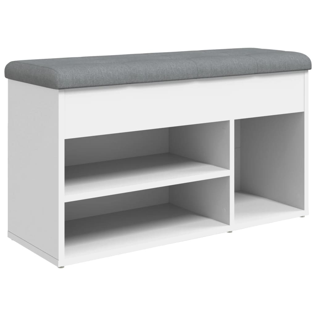 VidaXL Panca Porta Scarpe Bianca 102x35x55 Cm In Legno Multistrato Vidaxl 83513 Bianco  E42a2fae 30cc 5b8d Bf12 8728a039ede2