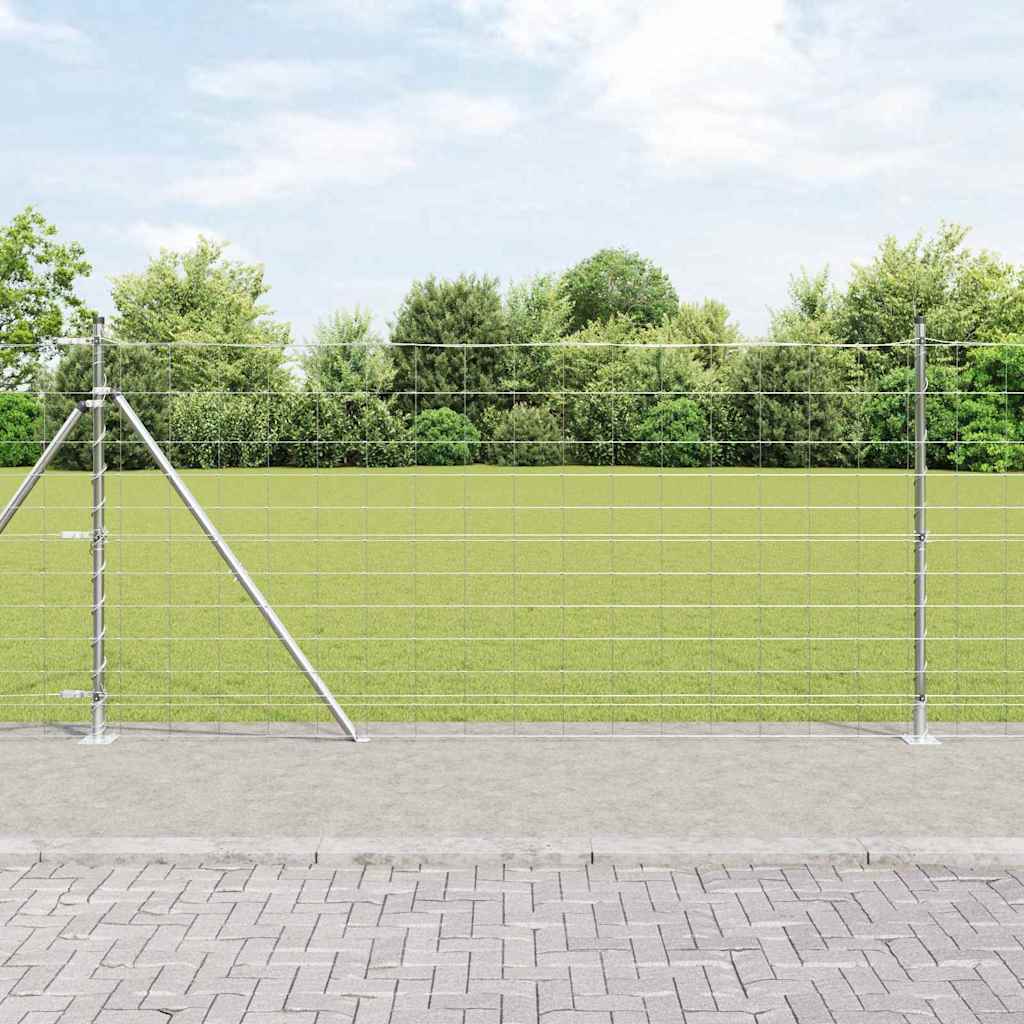 Słupek ogrodzeniowy. Galwanizowany 25 x 1,2 m Stal vidaXL