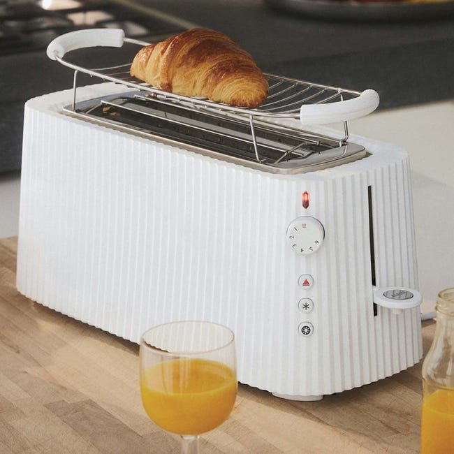 Griglia Scalda Brioche Alessi Per Tostapane - In Acciaio Inox 18/10, Design Nendo, Nero - Foto 9