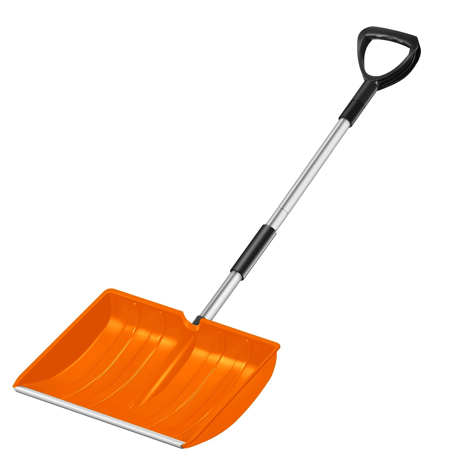 Pala Da Neve Con Ruote UISBERT - Larghezza 75 Cm, Altezza Regolabile 5 Posizioni, Con Ruote Pneumatiche - 3