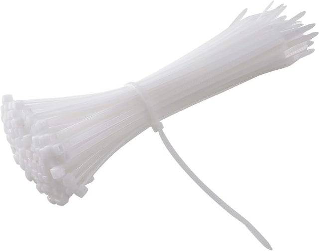 Collier de Serrage Réutilisable Plastique, 200 mm x 3,6 mm, Attache Câble Réutilisables, Serre Câbles Rilsan Nylon, Colliers Serre-Cable 200mm, Noir,
