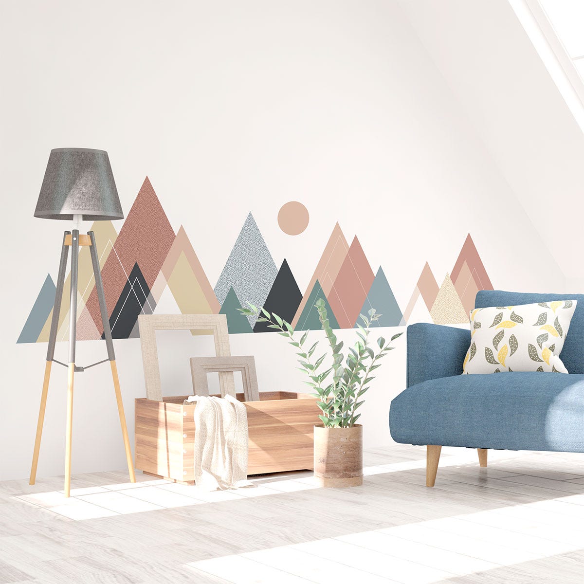 Stickers Muraux - Décoration Chambre Salon - Autocollant Sticker Mural Geant Montagnes Scandinaves Cordoba 95x135cm 86322522 Stickers Muraux - Décoration Chambre Salon - Autocollant Sticker Mural Geant Montagnes Scandinaves Cordoba 95x135cm 86322522