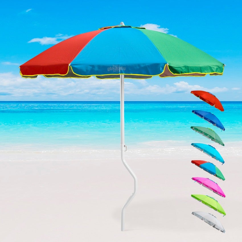 Ombrellone Spiaggia Zeus 200cm - Con GiraFacile E Protezione UV | Blu
