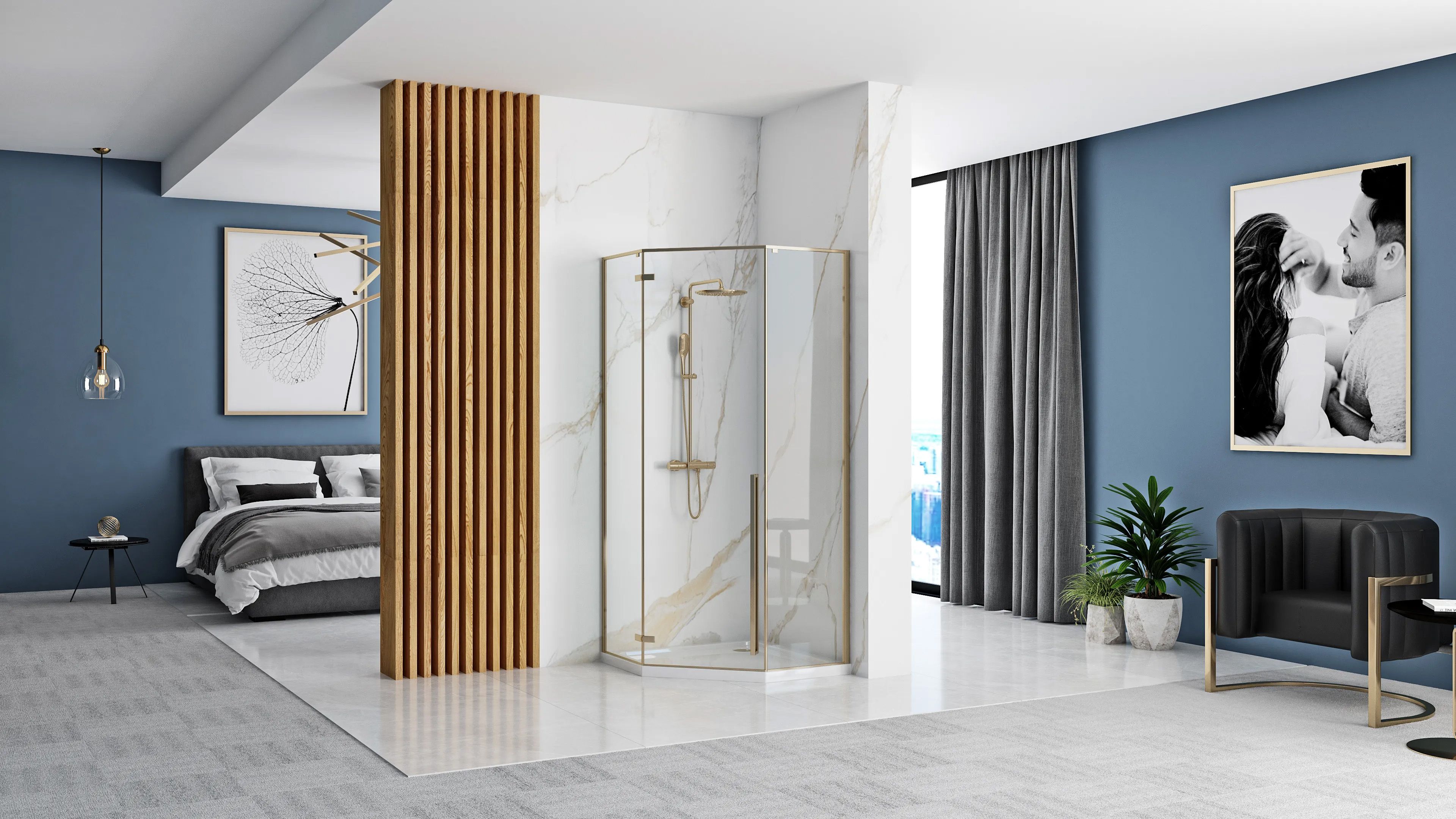 RECEVEUR DE DOUCHE REA DIAMOND 90X90X5CM WHITE - 8