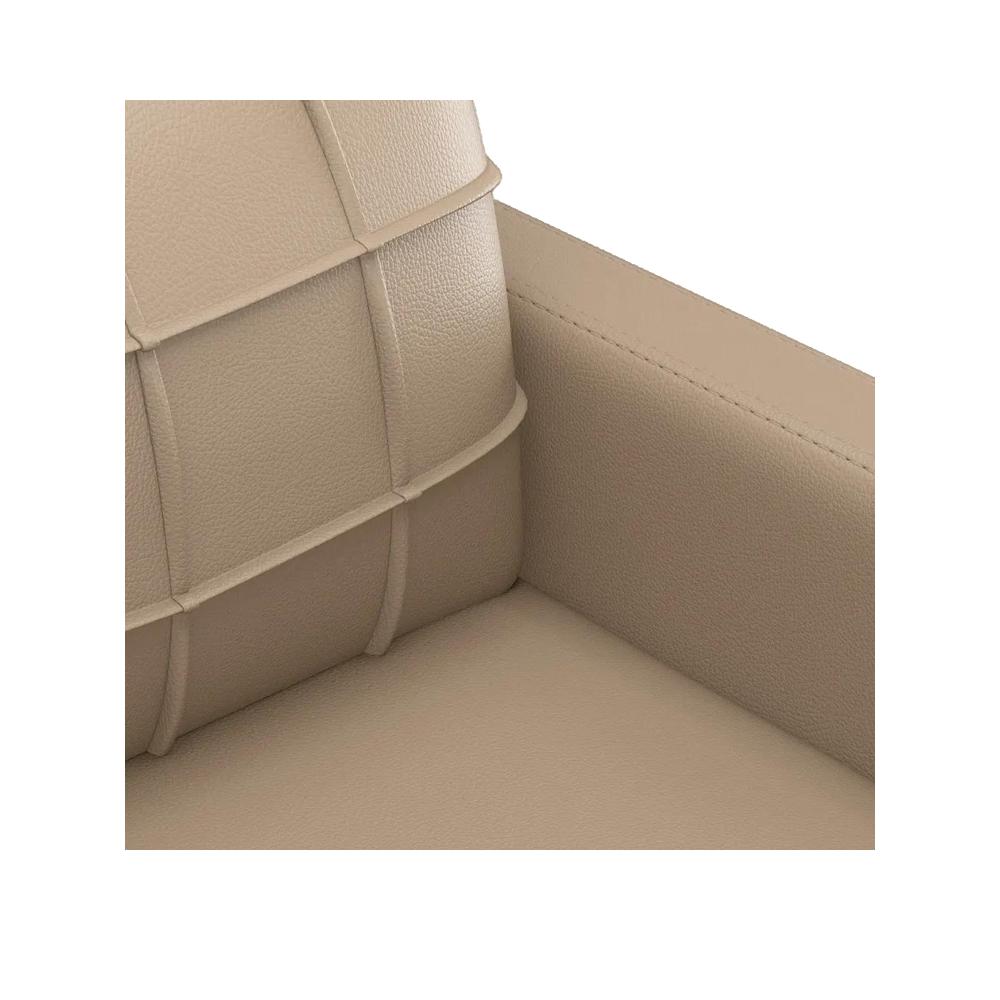 Ensemble de canapés 2 pcs avec coussins Cappuccino Similicuir vidaXL - 2