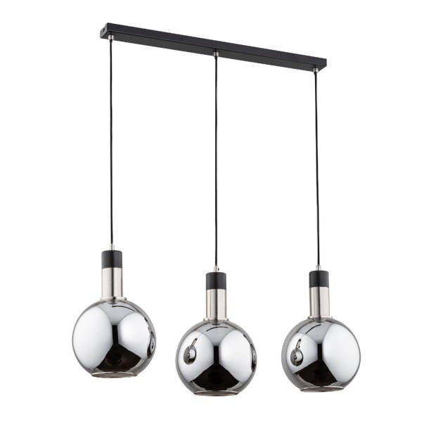 Lampa wisząca Maya czarna 3xE27x15W wym: 90 x 75 x 20 cm metal Alfa