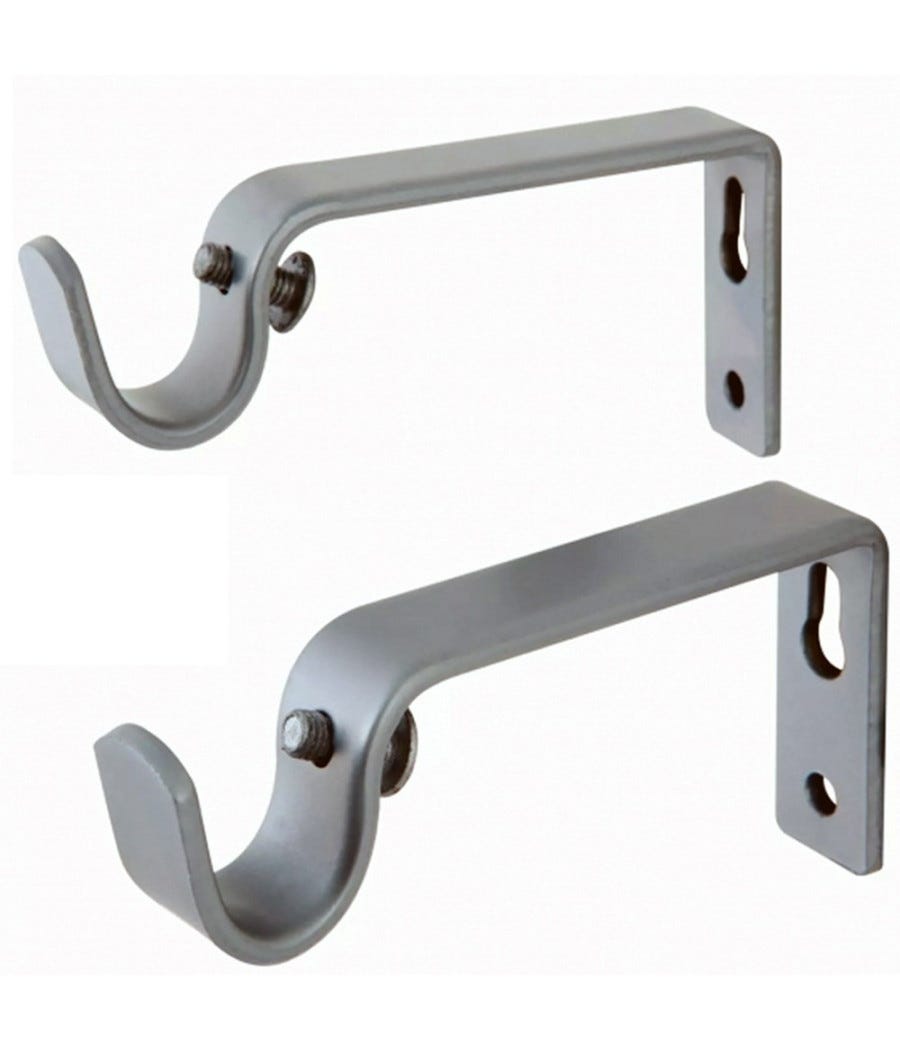 Zktfyshk 2 ganci per tende in metallo eleganti per montaggio a parete tendaggi titolari con viti accessori per trattamenti per finestre Zktfyshk 2 ganci per tende in metallo eleganti per montaggio a parete tendaggi titolari con viti accessori per trattamenti per finestre