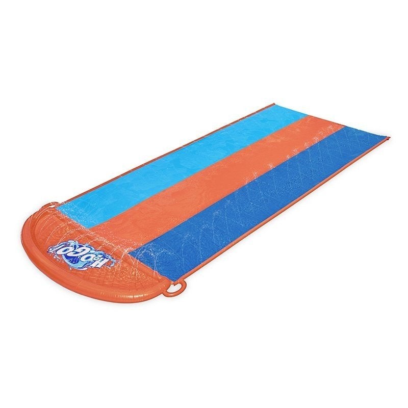Toboggan aquatique Toboggan aquatique Double toboggan Pelouse en PVC avec arroseur 5.5m | Leroy Merlin