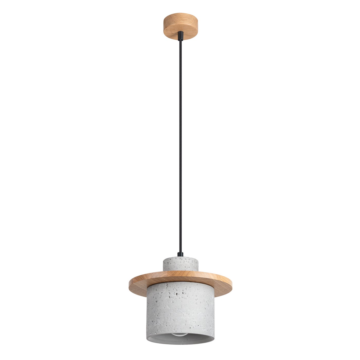 Lampa wisząca MAB beton, nowoczesny - 22x22x125cm Sollux