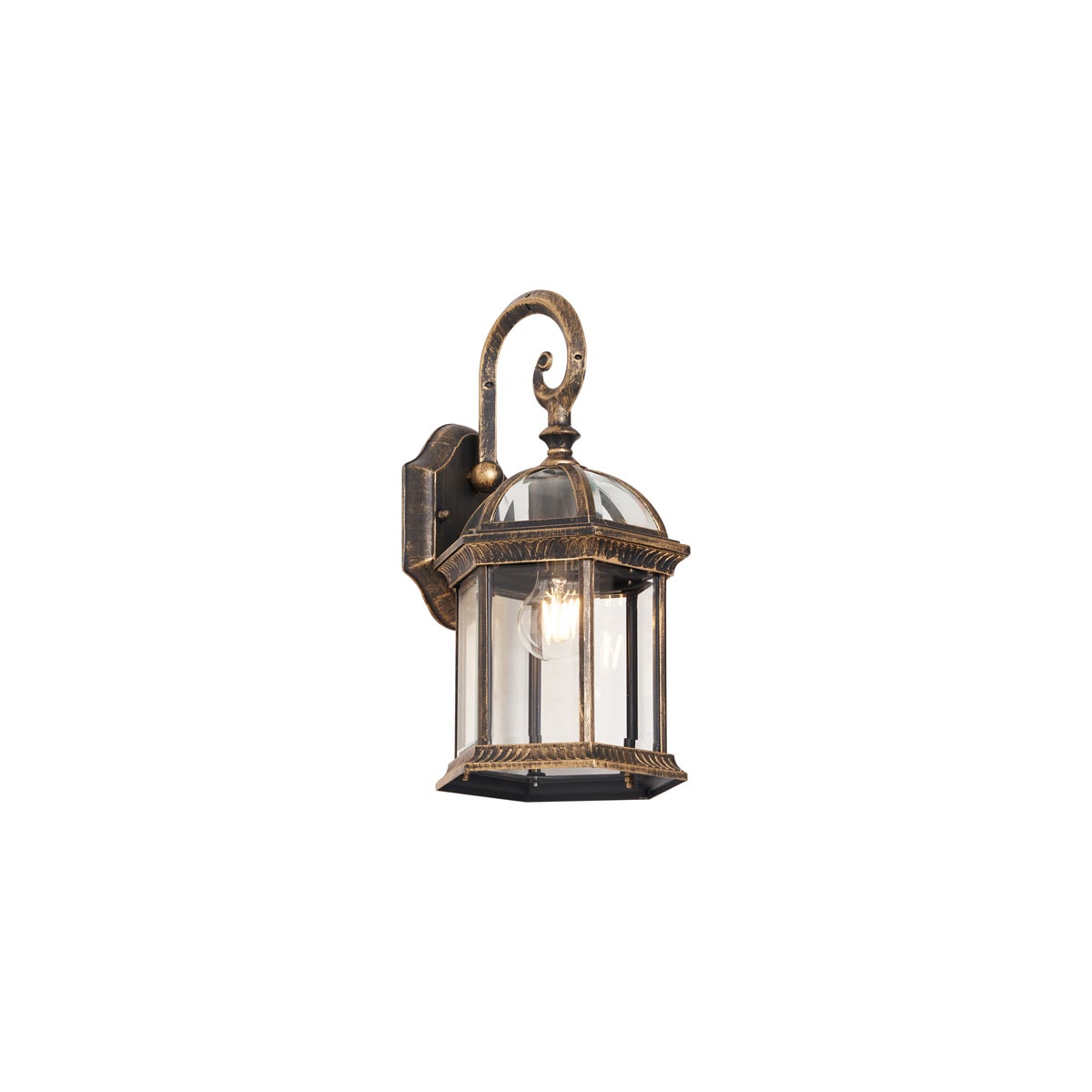 Qazqa classic-antique lampa ścienna zewnętrzna IP44 do ogród - Glasgow - gold, max. 15w, kompatybilny z żarówką LED, e27