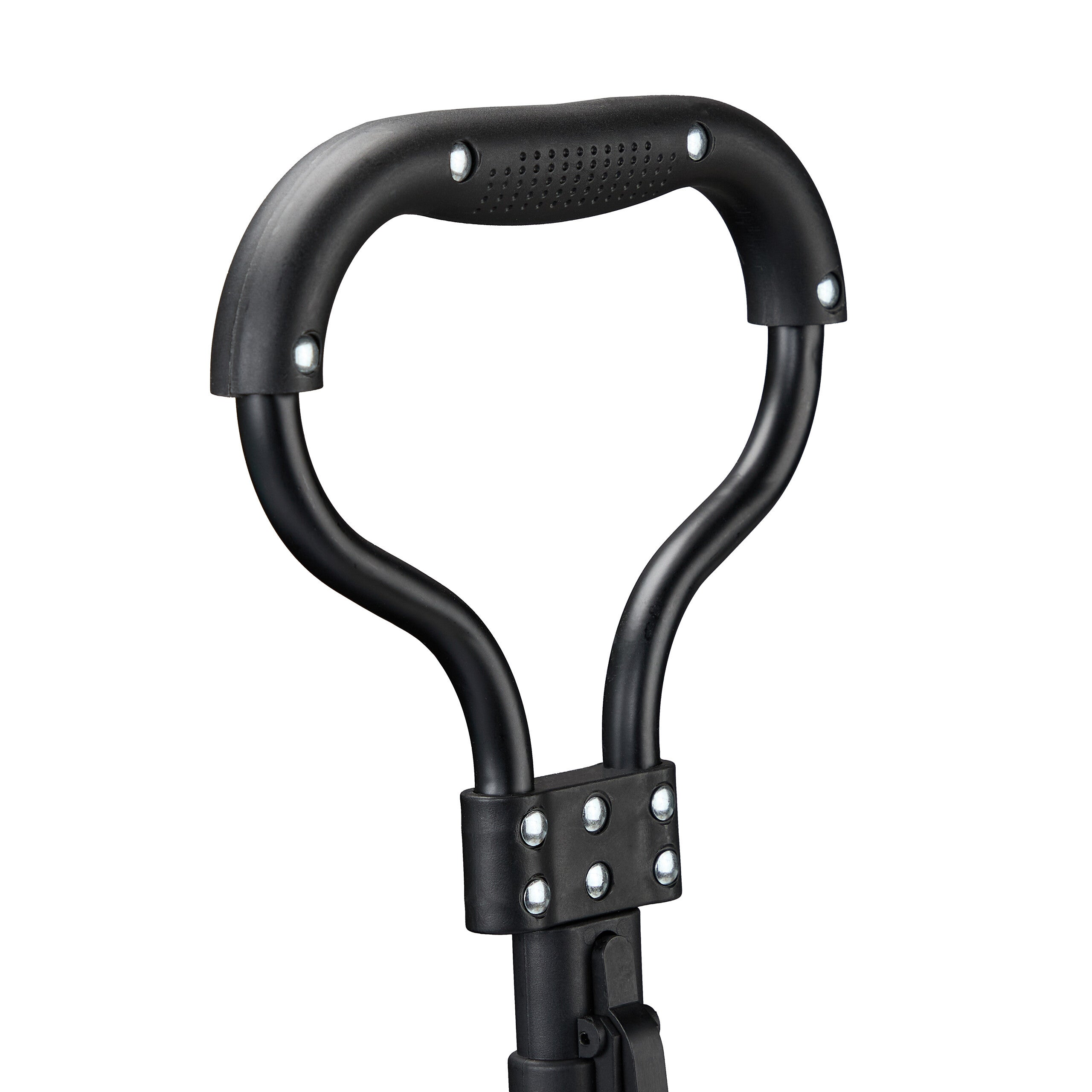 Chariot à roulettes, pliable, poignée pratique, bras télescopique, pour le camping ou la plage, noir, Relaxdays - 8