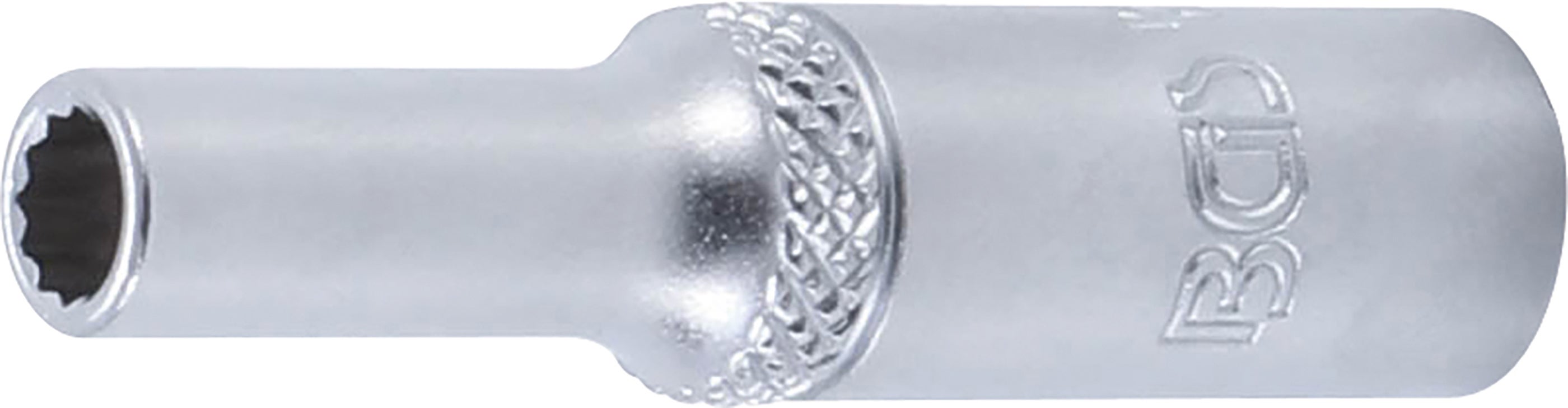 BGS Nasadka klucza nasadowego dwunastokątna głęboka, napęd kwadratowy wewnętrzny 6,3 mm (1/4") SW 5 mm - 10704