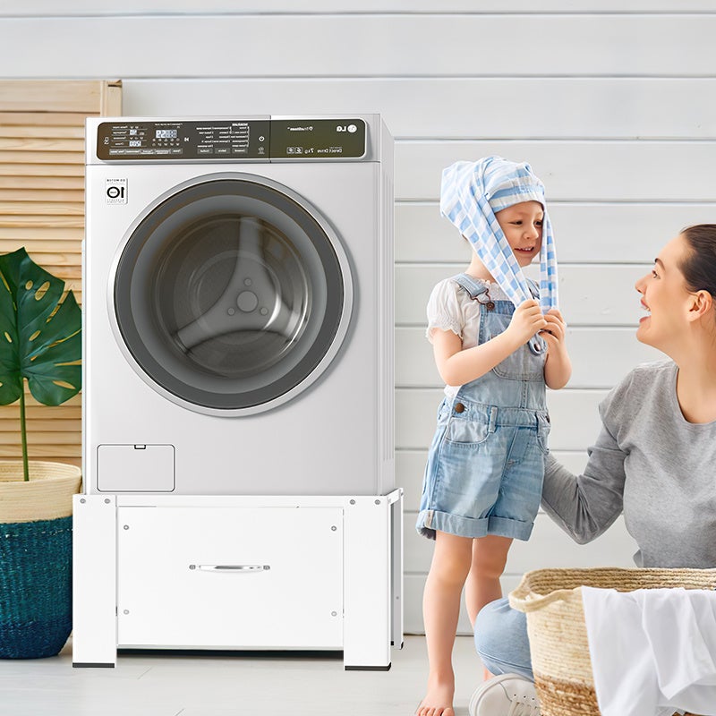 Support de machine à laver Socle pour lave-linge avec tiroir Socle stable pour lave-linge Support de machine à laver - 5