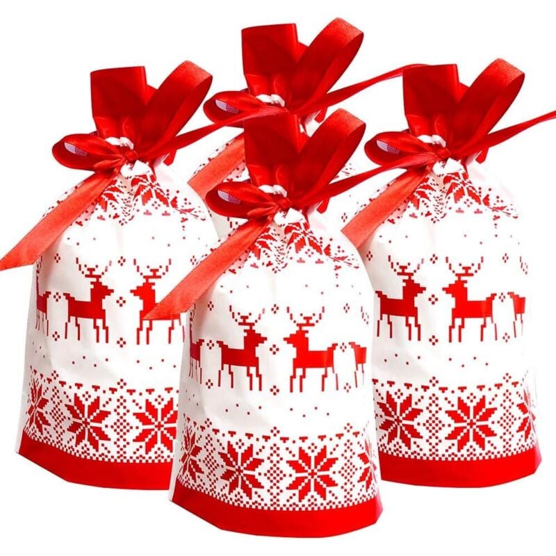 Sacchetti Velluto Per Gioielli GYBest - 200 Pezzi Rossi, Con Coulisse