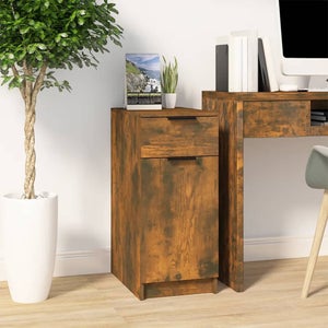 Caisson De Bureau Gris Béton 33,5x50x75 Cm - Meuble De Rangement En Bois D'Ingénierie Avec Tiroir