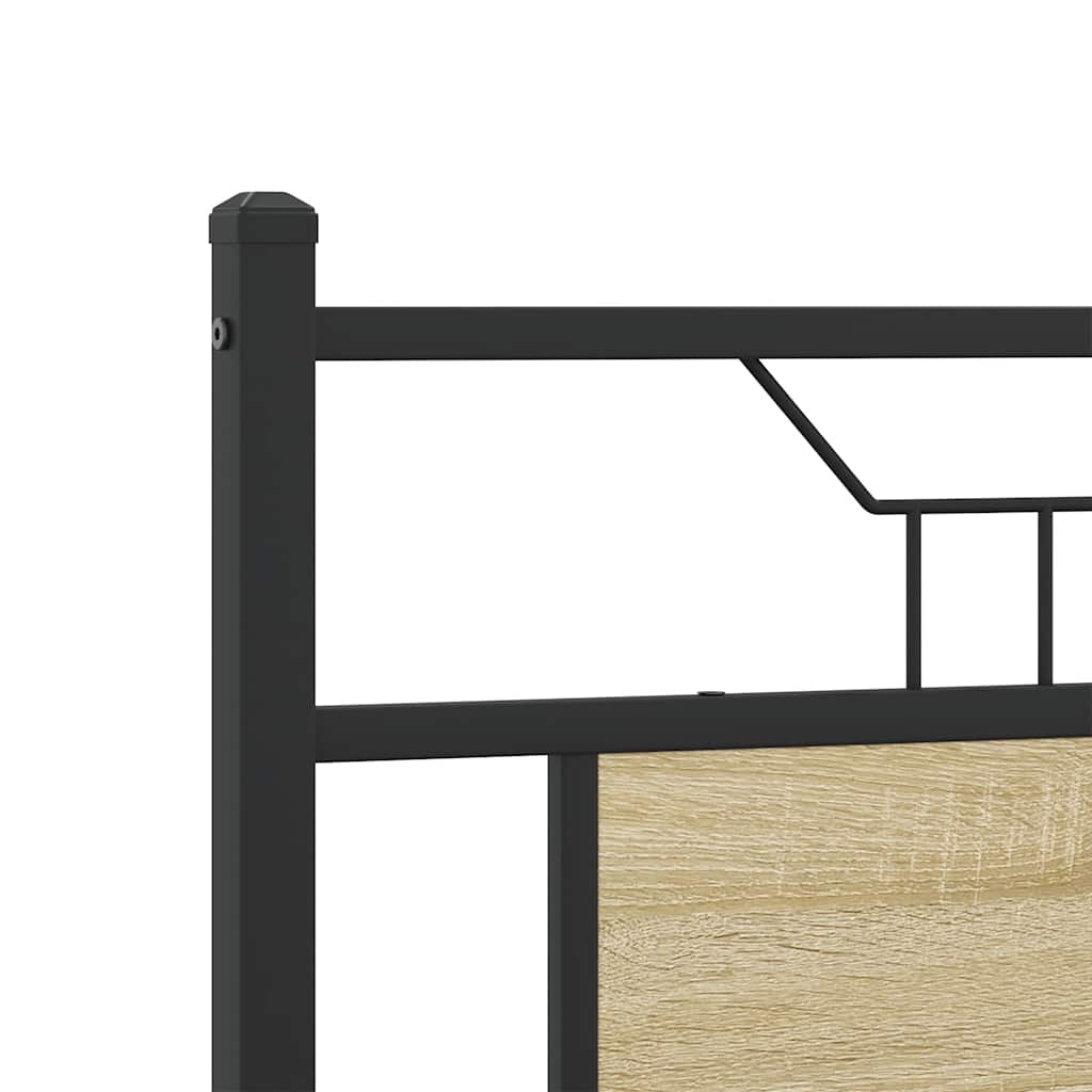 Cama de casal | Cama de adulto | Estrutura cama s/ colchão derivados de madeira carvalho sonoma CFW845088 - 9