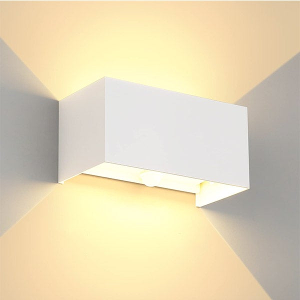 Kinkiet 24 W, ciepła biel, wodoodporny, zewnętrzny kinkiet LED