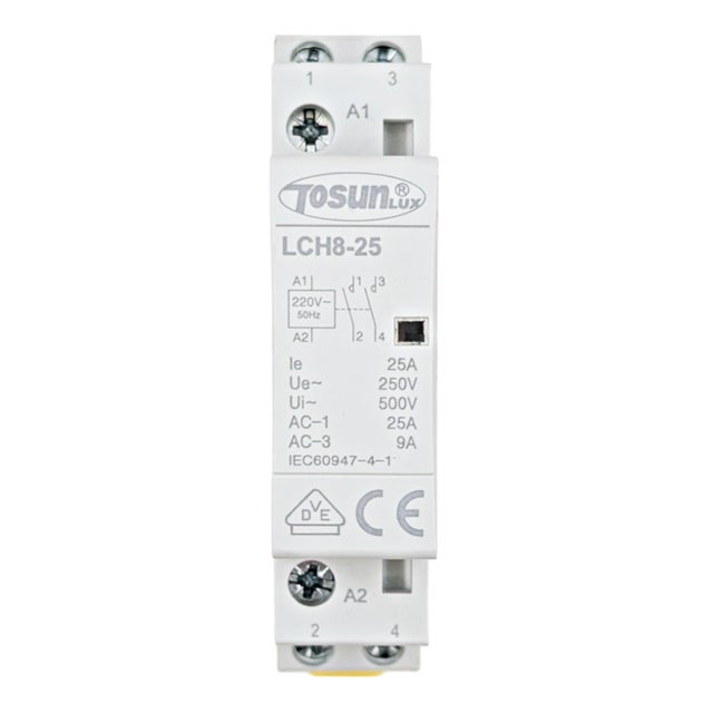 Contactor monofásico: control de carga eficiente