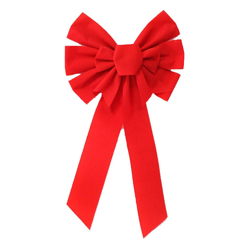 CaPiSo Fiocco Regalo Gigante 18 Cm Con Nastri 50 Cm - 6 Pezzi In Rosso E Oro - Perfetto Per Decorazioni Fai Da Te E Auto