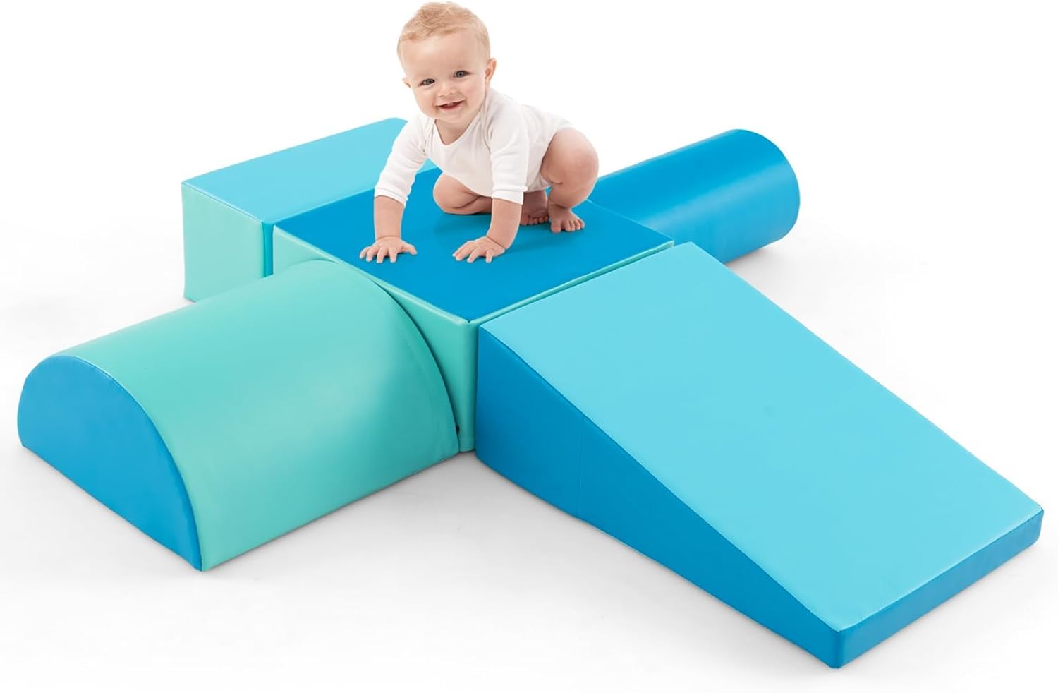 5 Szt. Tor Przeszkód dla Niemowląt, Moduł Motoryczny z Pianki PU z Wypełnieniem EPE, Zabawki Edukacyjne Odpowiednie dla Dzieci w Wieku Przedszkolnym