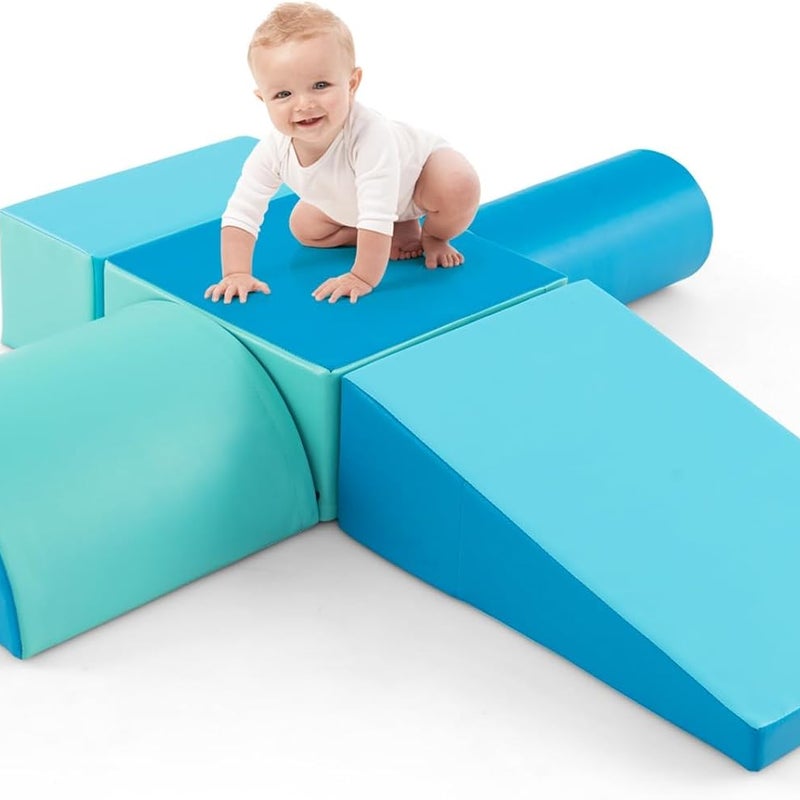 5 Szt. Tor Przeszkód dla Niemowląt, Moduł Motoryczny z Pianki PU z Wypełnieniem EPE, Zabawki Edukacyjne Odpowiednie dla Dzieci w Wieku Przedszkolnym